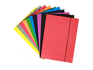 TECZKA A4 Z GUMK CF-3 LAKIEROWANA MIX KOLOR 300gsm [opakowanie=10szt](SZPSH)