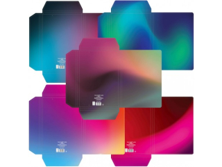 TECZKA A4 Z GUMK CF-7 MIX SOFT OMBRE [opakowanie=10szt](SZPSH) - dostpno 6.07.25