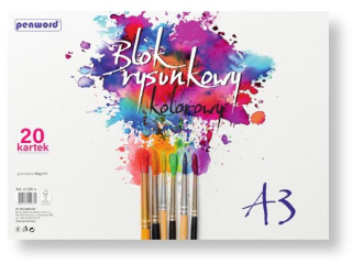 BLOK RYSUNKOWY A3 KOLOR BR-4 80g 20 KARTEK [opakowanie=5szt]�(SZPSH)