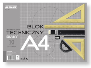 BLOK TECHNICZNY A4 BIA�Y BT-1 160g 10 ARKUSZY PREMIUM [opakowanie=10szt]�(SZPSH)
