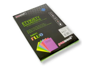 ETYKIETY SAMOPRZYLEPNE A4 FLUO NIEBIESKIE 1x210x297 100 ARKUSZY