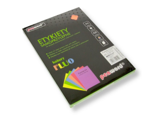 ETYKIETY SAMOPRZYLEPNE A4 FLUO POMARACZOWE 1x210x297 100 ARKUSZY