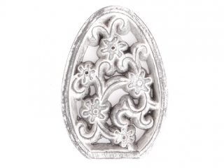 DREWNIANA DEKORACJA - JAJKO, 17X12 CM