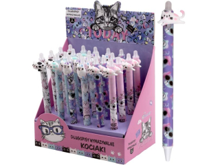 DUGOPIS OZDOBNY WYMAZYWALNY / KOCIAKI [opakowanie=24szt]