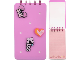 NOTES 15 x 8, 5 cm Z SILIKONOW OKADK ORAZ PRZYPINKAMI
