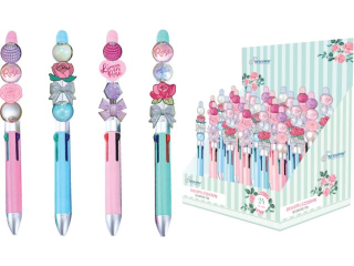 D�UGOPIS OZDOBNY Z KORALIKAMI / FLOWER [opakowanie=24szt]