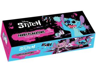 FARBY PLAKATOWE 12kol. 20ml / STITCH - BLACK