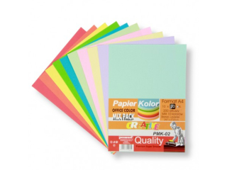 PAPIER OFFICE COLOR A4/200 STANDARD + PASTEL 10 KOLOR�W PMK-02