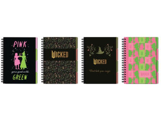 KOŁOZESZYT B5/96k. Kratka z mikroperforacją oraz kieszonką na notatki / WICKED