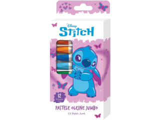 PASTELE OLEJNE JUMBO 12kol. / STITCH - PINK
