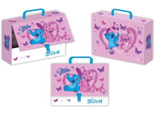 TECZKA Z R�CZK� - WALIZECZKA / STITCH - PINK