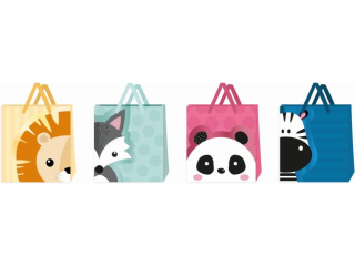 TOREBKA OZDOBNA ZWIERZAKI DU�A HS 30x42x12cm MIX1 [opakowanie=12szt]