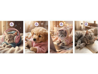 ZESZYT A5/60k. Linia / THE SWEET PETS [opakowanie=5szt]