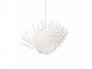 DEKORACJA Z PAPIERU, ZAWIESZKA ŚNIEŻYNKA, 20 CM