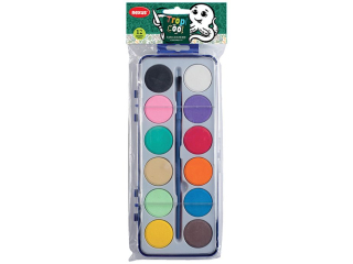 FARBY AKWARELOWE 12kol. / REXUS TROPICOOL