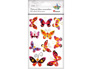 Naklejki foliowe 3D na piance 3D motyle 10szt.