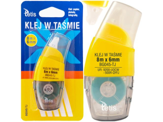 KLEJ W TAŚMIE PERMANENTNY 6MMX8M
