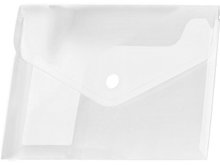 KOPERTA PP NA ZATRZASK A4 TRANSPARENTNA [opakowanie=12szt]