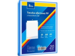 TECZKA OFERT. PP Z 20 KOSZUL. A4. NIEB.