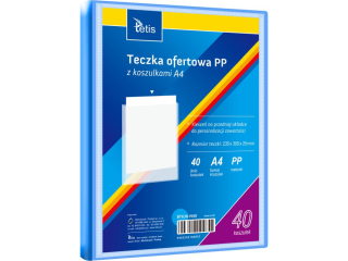 TECZKA OFERT. PP Z 40 KOSZUL. A4. NIEB.