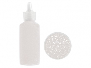 Zestaw klej z brokatem 22g + brokat 1mm 2, 5g w soiczku biay