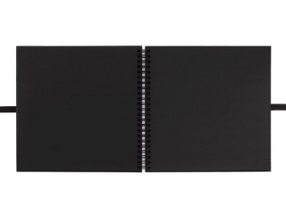 ALBUM DO ZDOBIENIA 30, 5 CM X 30, 5 CM - CZARNY (40 KARTEK)