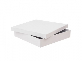 PUDEŁKO TEKTUROWE 33, 5X33, 5X6, 5 CM - BIAŁY
