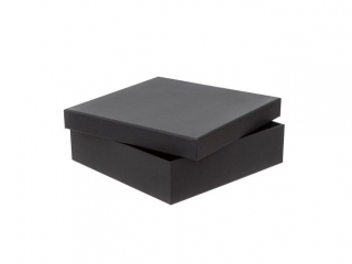 PUDEŁKO TEKTUROWE 23, 5X23, 5X6, 5CM - CZARNY