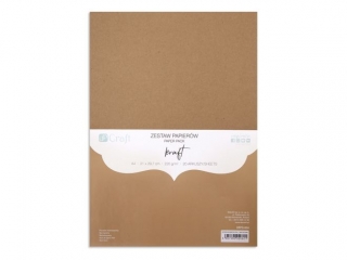 ZESTAW PAPIERW 220G - KRAFT, A4, 20 ARK. [opakowanie=3szt]