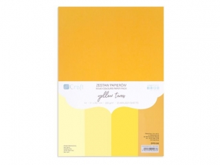 ZESTAW PAPIERW 220G - YELLOW TONES, A4, 20 ARK. [opakowanie=3szt]