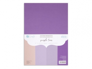 ZESTAW PAPIERW 220G - PURPLE TONES, A4, 20 ARK. [opakowanie=3szt]