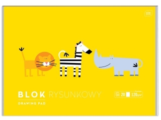 Blok rysunkowy A3 20 120g BEBE KIDS [opakowanie=10szt]