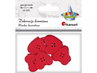 Formy plastikowe serca 65x58mm grubość 40mm 3szt.