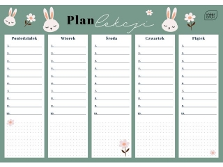 Plan lekcji A4 Girls [opakowanie=10szt]