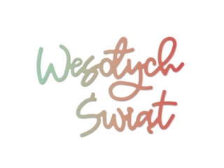 WYKROJNIK DP CRAFT NAPIS - WESOŁYCH ŚWIĄT