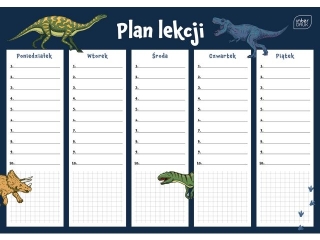 Plan lekcji A4 Boys [opakowanie=10szt]