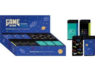 Gumka do cierania GAME OVER 24szt. [opakowanie=24szt]