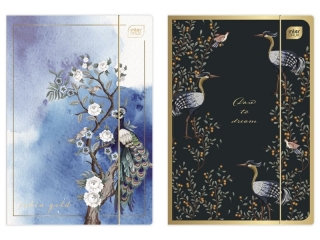 Teczka z gumk A4+ Satin Gold Blossom [opakowanie=10szt]