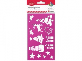 Szablon plastikowy 105x180mm mix wzor�w