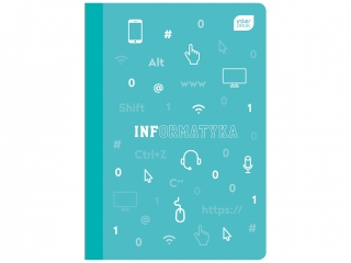 Zeszyt A5 60# M 70g PP Informatyka [opakowanie=10szt]
