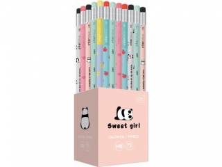Owek z gumk SWEET GIRL 72szt. [opakowanie=72szt]