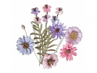 KWIATY PAPIEROWE PINK x LAVENDER, 12 SZT. LILA, Rӯ [opakowanie=3szt]