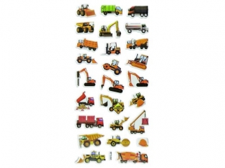 Naklejki wypuke mikkie maszyny budowlane 26szt.