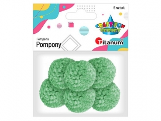POMPONY 3CM/6 MIĘTOWY DIY19308