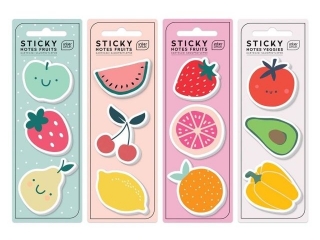 Karteczki samoprz.kształty FRUITS