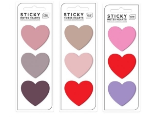 Karteczki samoprz.kształty HEARTS