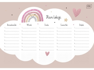 Plan lekcji A4 Glitter [opakowanie=10szt]