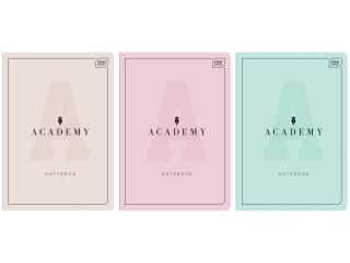 ZESZYT A4 60= M 90G ACADEMY PASTEL [opakowanie=5szt]