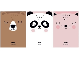 Zeszyt B6 32 g/kol 90g BEBE FRIENDS GIR [opakowanie=10szt]