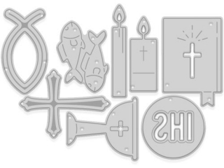 ZESTAW WYKROJNIKW DP CRAFT - MOTYWY RELIGIJNE, 8 SZT.